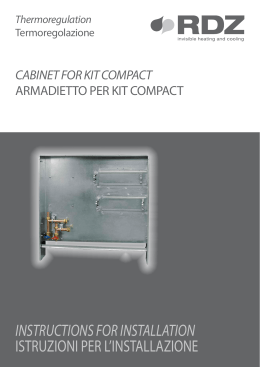 Manuale installazione Armadietto Kit Compact