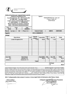Ordinativo n. 32 del 23.08.2013