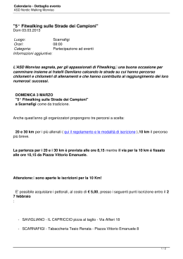 Calendario - Dettaglio evento