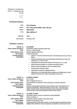 curriculum - Azienda ULSS 2 Feltre