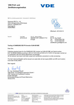 VDE Pr`L`rf- und v D E