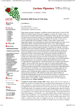 LucianoPignataro.it - Greco di Tufo docg Selvetelle