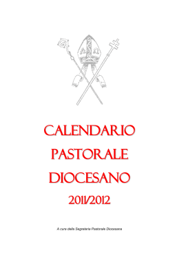 Calendario Pastorale Diocesano 2011-2012