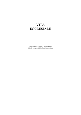 scarica il  - ArciDiocesi di Foggia