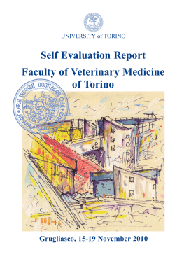 Self Evaluation Report Faculty of Veterinary Medicine of Torino