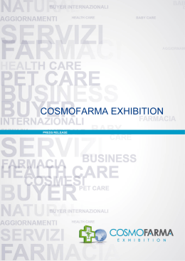 the pdf! - Cosmofarma Exhibition