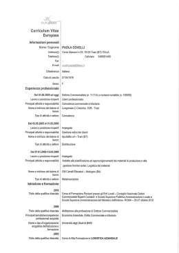 curriculum vitae dott.ssa paola covelli