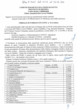 verbale n 10 lavori strade comunali