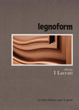 Legnoform - I Laccati