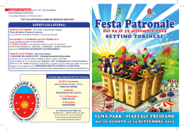 Festa Patronale - Associazione Pro Loco Settimo T.se