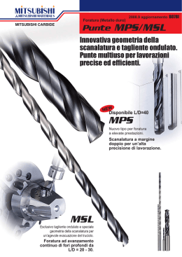 NOVITA` UTENSILI B078I Foratura (Metallo duro) Punte MPS/MSL