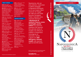 Napoleonica, alla sua terza edizione, ricostruisce il
