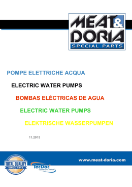 Pompe elettriche acqua