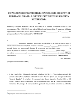 Convenzione Locale Comieco