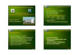 Universit&agrave; degli Studi dell` Insubria Azienda Ospedaliera Ospedale