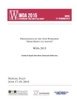 WOA 2015 JUNE 17-19, 2015 - CEUR