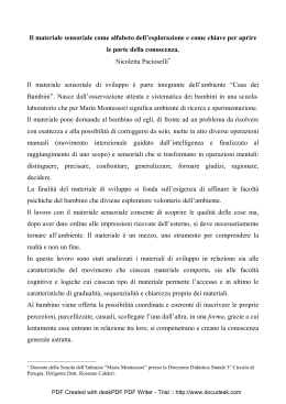 I materiali Montessori - Direzione Didattica III Circolo