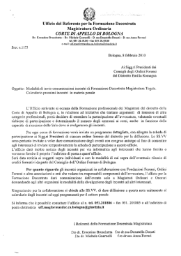 Ufﬁcio del Referente pel Formazione Decentrata