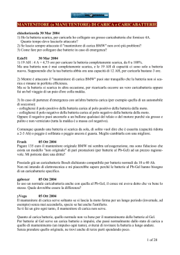 MANTENITORE (o MANUTENTORE) DI CARICA e