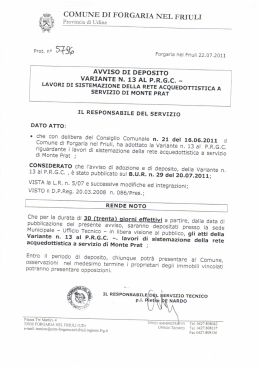 COMUNE DI FORGARIA NEL FRIULI