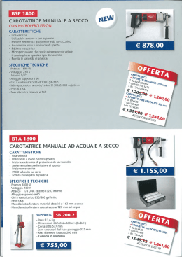 CAROTATRICE MANUALE A SECCO NEW