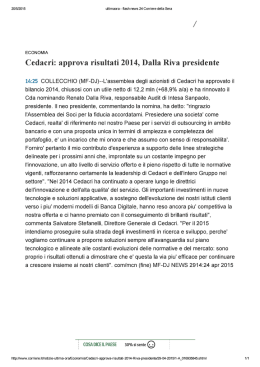 ultimaora - flash news 24 Corriere della Sera