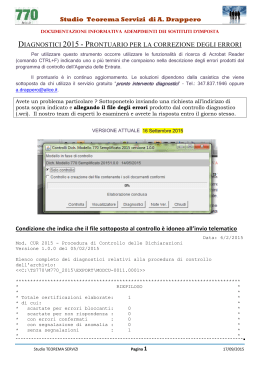 diagnostici 2015 - prontuario per la correzione degli errori