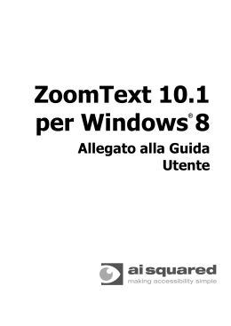 ZoomText for Windows 8 User Guide Addendum