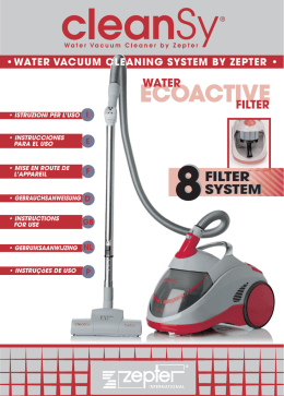 water vacuum cleaning system by zepter
