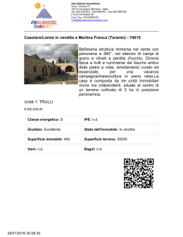 Casolare/Lamia in vendita a Martina Franca (Taranto)