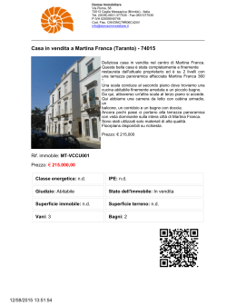 Casa in vendita a Martina Franca (Taranto)