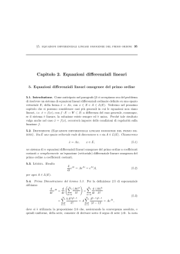 Capitolo 2. Equazioni differenziali lineari