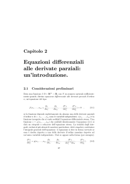 Equazioni differenziali alle derivate parziali: un`introduzione.