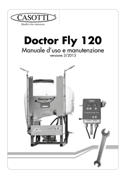 Manuale D`Uso del DOCTOR FLY 120.