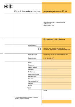 Scarica, compila il formulario d`iscrizione formato pdf