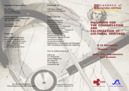 diagnosis for the conservation and valorization of cultural heritage