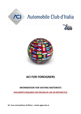 ACI FOR FOREIGNERS