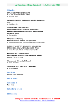 La Chimica e l`IndustriaWeb