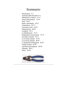 Manuale di manutenzione della bicicletta