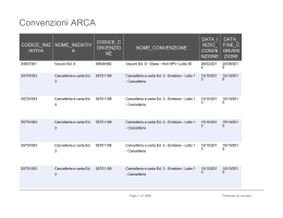 Convenzioni ARCA