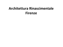 Architettura Rinascimentale Firenze