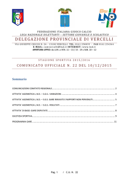 CU VC n&deg;22 &ndash; 10-12-2015