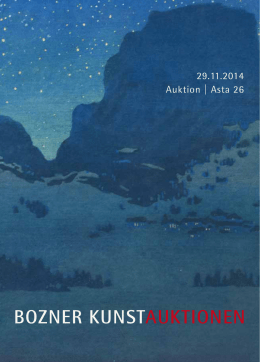 Auktion 26 - Bozner Kunstauktionen