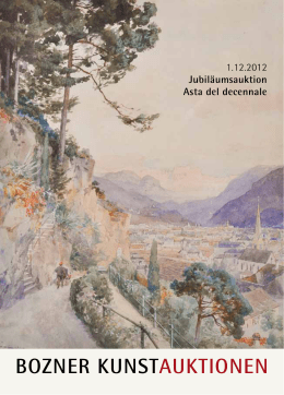Catalogo - Bozner Kunstauktionen