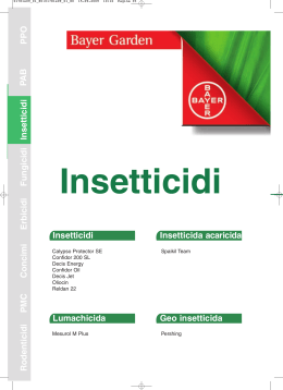 Rodenticidi PMC Concimi Erbicidi Fungicidi Insetticidi PPO
