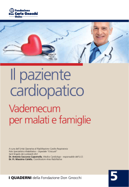 Il paziente cardiopatico - Fondazione Don Carlo Gnocchi