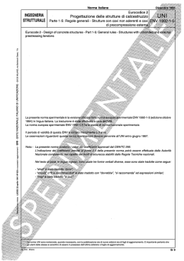 Strutture con cavi non aderenti e cavi di precompressione esterna