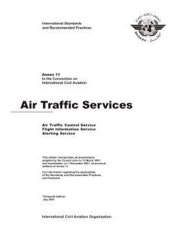 Annex 11 - Air Traffic Services