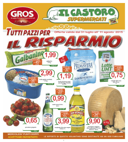 Scarica il volantino - Il Castoro Supermercati