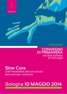 Sine Cura. Dall`instabilit&agrave; alla sicurezza